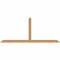 Ekena Millwork Portland Timber Gable Bracket, Western Red Cedar, 84"W x 35"H x 3 1/2"D x 3 1/2"F, 10/12 Pitch GBW084X35X0404POR00SWR - alternate 1